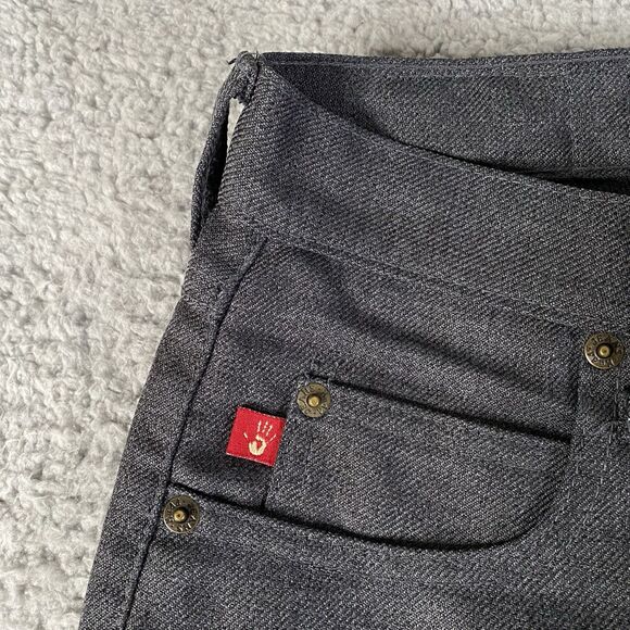 Vintage Mudd Flare Pants Womens 7 (29x32) Gray Low Rise Bootcut Grunge 90s Y2K - Picture 7 of 9